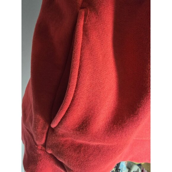 FILA Marzio Pullover Hoodie Mens M Navy & Red Drawstring Color Block - Picture 3 of 8